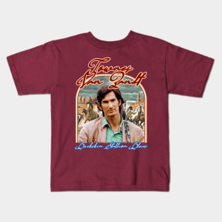 Townes Van Zandt Retro Buckskin Stallion Kids T-Shirt